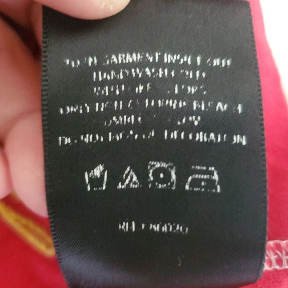 Civil Regime T-Shirt Product of the Poison Red Striped Size M Snake and Rose - Picture 14 of 14